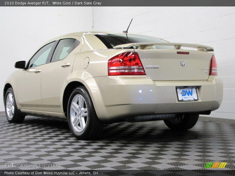 White Gold / Dark Slate Gray 2010 Dodge Avenger R/T