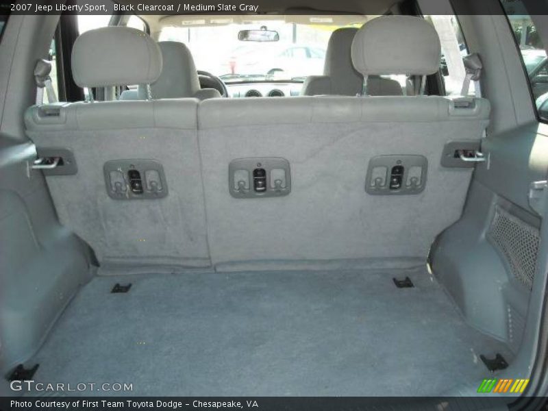 Black Clearcoat / Medium Slate Gray 2007 Jeep Liberty Sport
