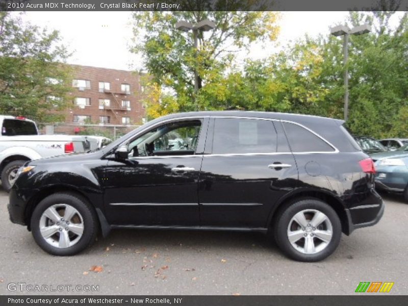 Crystal Black Pearl / Ebony 2010 Acura MDX Technology