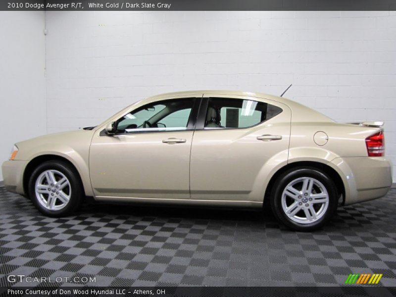 White Gold / Dark Slate Gray 2010 Dodge Avenger R/T