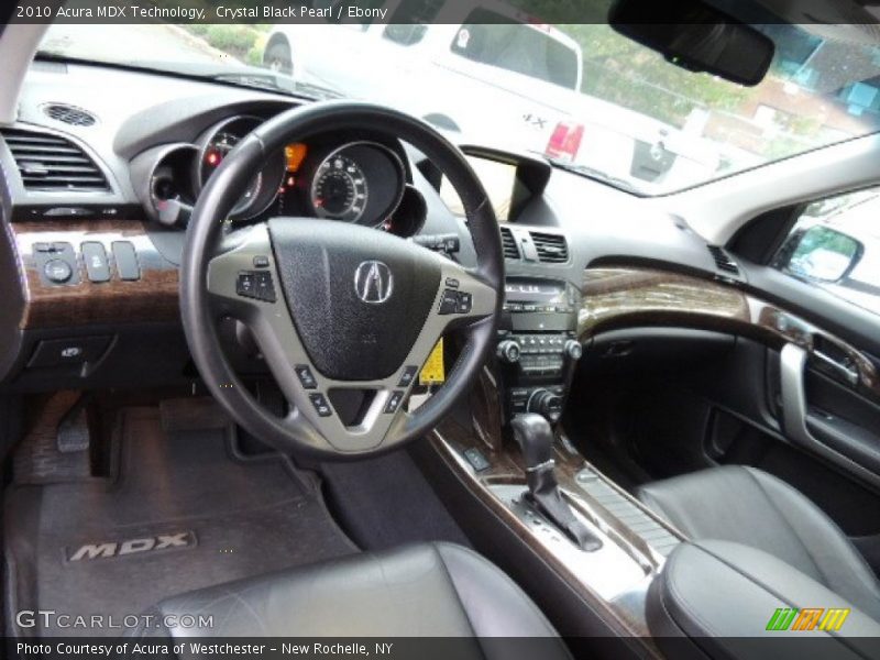 Crystal Black Pearl / Ebony 2010 Acura MDX Technology