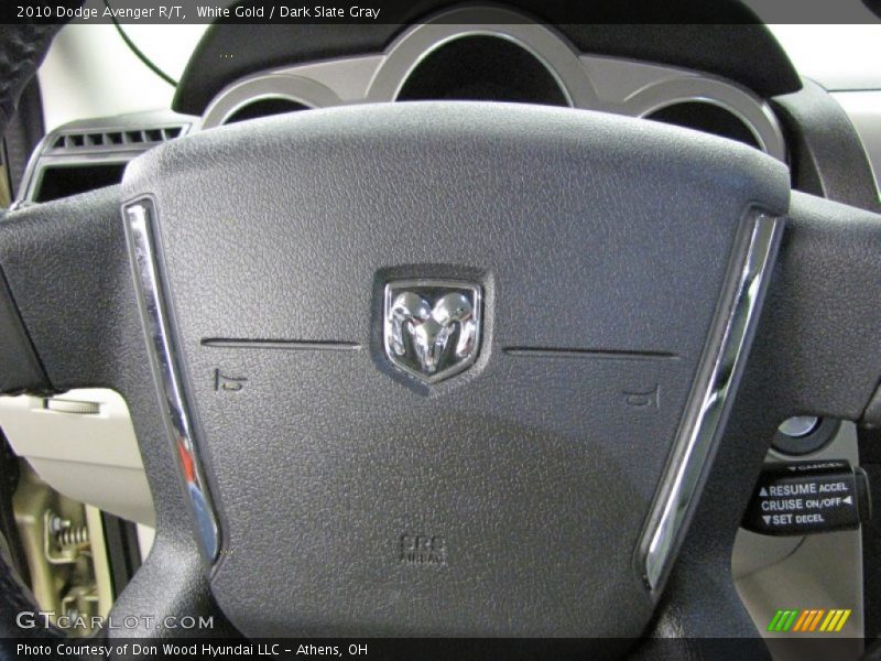 White Gold / Dark Slate Gray 2010 Dodge Avenger R/T