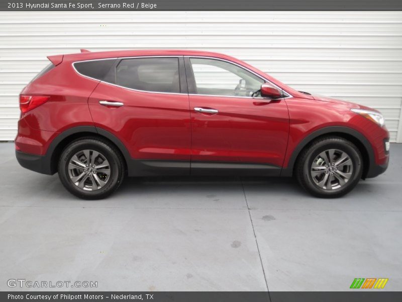 Serrano Red / Beige 2013 Hyundai Santa Fe Sport