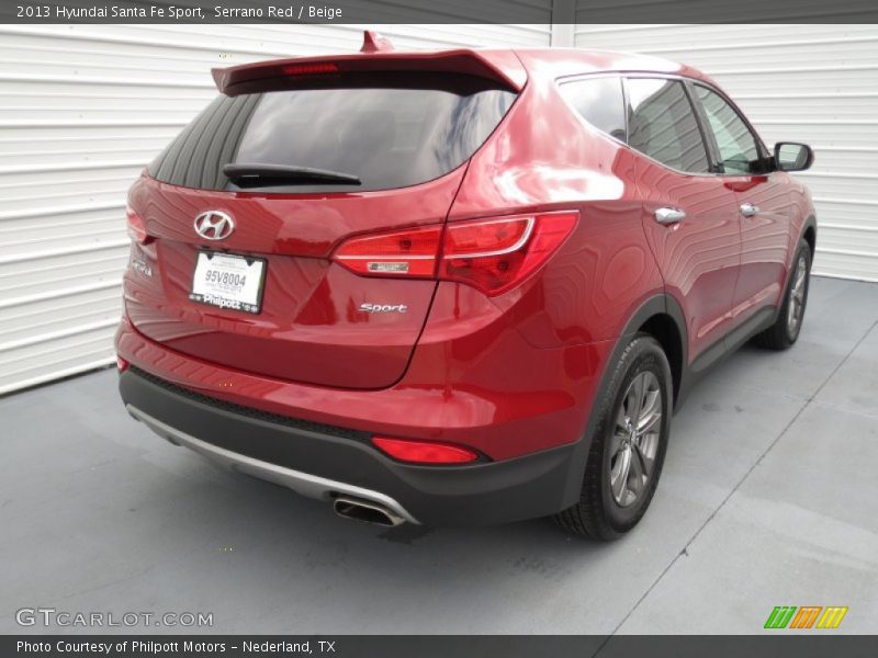 Serrano Red / Beige 2013 Hyundai Santa Fe Sport