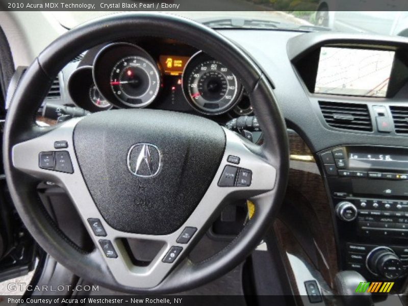 Crystal Black Pearl / Ebony 2010 Acura MDX Technology
