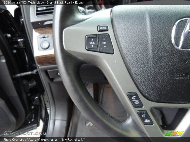 Crystal Black Pearl / Ebony 2010 Acura MDX Technology