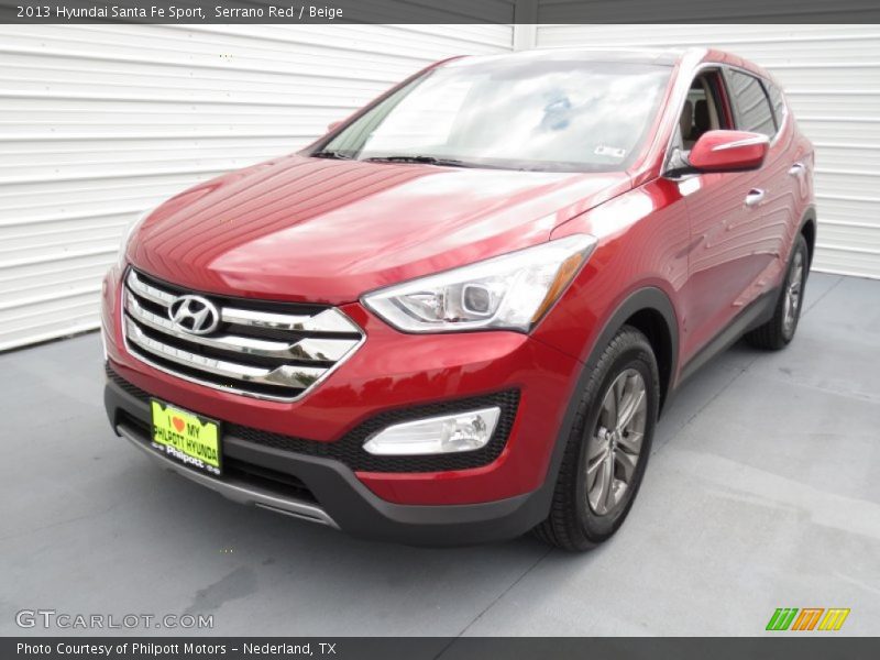 Serrano Red / Beige 2013 Hyundai Santa Fe Sport