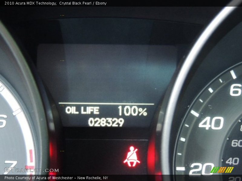 Crystal Black Pearl / Ebony 2010 Acura MDX Technology