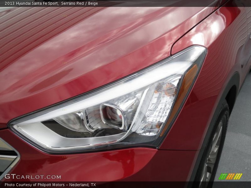 Serrano Red / Beige 2013 Hyundai Santa Fe Sport