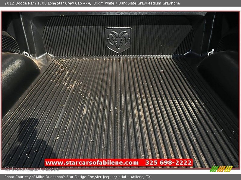 Bright White / Dark Slate Gray/Medium Graystone 2012 Dodge Ram 1500 Lone Star Crew Cab 4x4