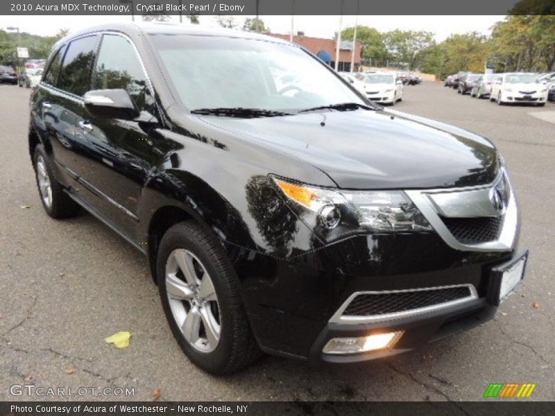 Crystal Black Pearl / Ebony 2010 Acura MDX Technology