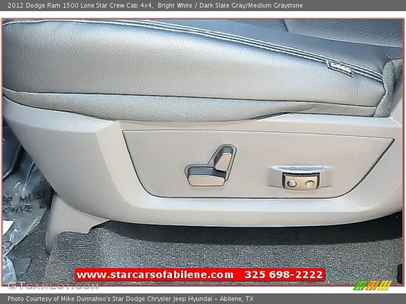 Bright White / Dark Slate Gray/Medium Graystone 2012 Dodge Ram 1500 Lone Star Crew Cab 4x4