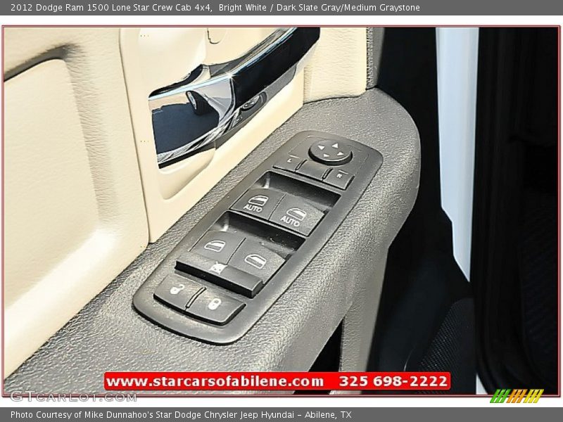 Bright White / Dark Slate Gray/Medium Graystone 2012 Dodge Ram 1500 Lone Star Crew Cab 4x4