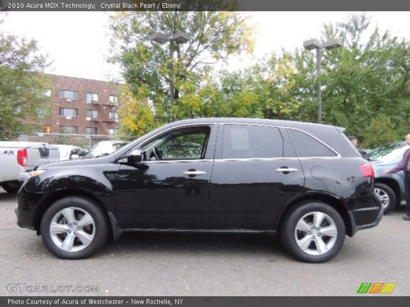 Crystal Black Pearl / Ebony 2010 Acura MDX Technology