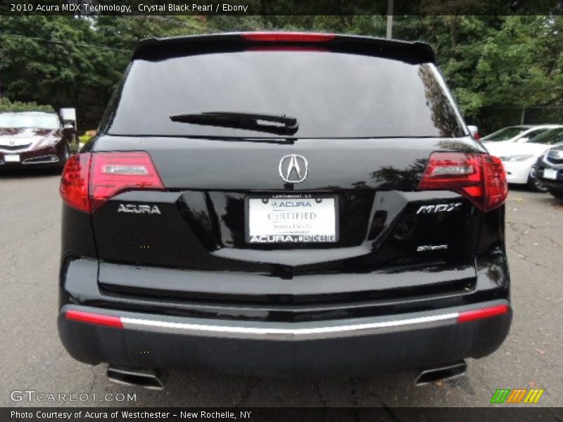 Crystal Black Pearl / Ebony 2010 Acura MDX Technology