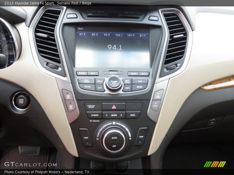 Serrano Red / Beige 2013 Hyundai Santa Fe Sport