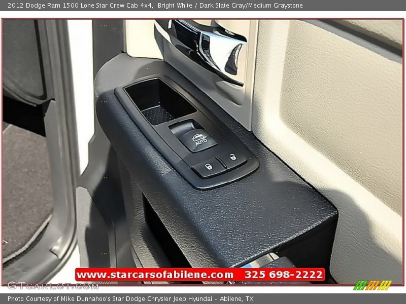 Bright White / Dark Slate Gray/Medium Graystone 2012 Dodge Ram 1500 Lone Star Crew Cab 4x4