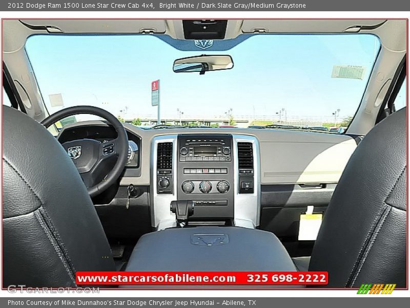 Bright White / Dark Slate Gray/Medium Graystone 2012 Dodge Ram 1500 Lone Star Crew Cab 4x4