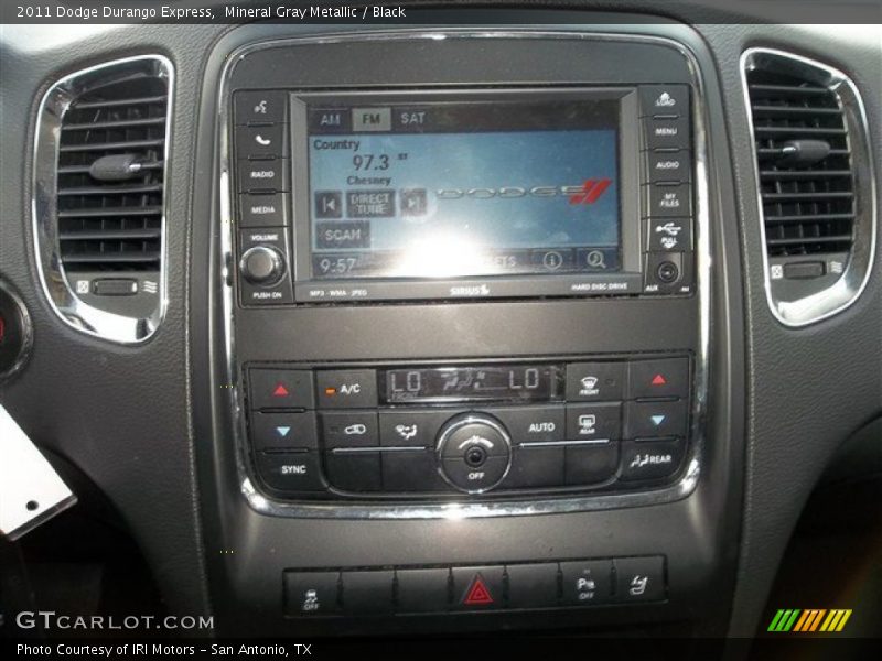 Mineral Gray Metallic / Black 2011 Dodge Durango Express