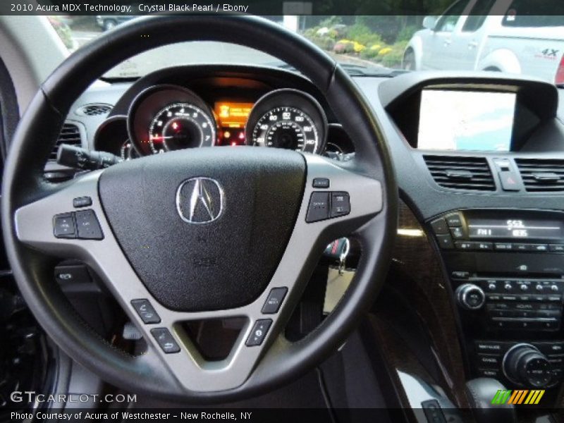 Crystal Black Pearl / Ebony 2010 Acura MDX Technology