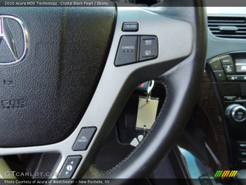 Crystal Black Pearl / Ebony 2010 Acura MDX Technology
