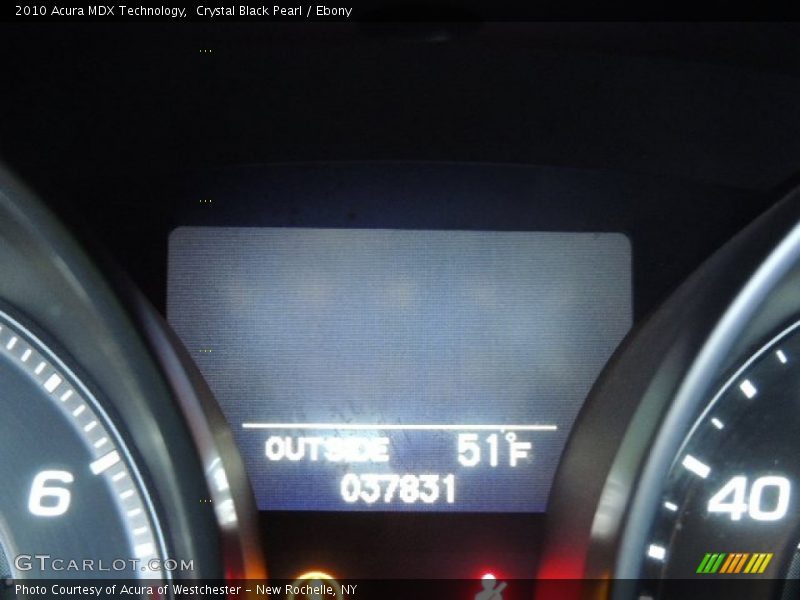 Crystal Black Pearl / Ebony 2010 Acura MDX Technology