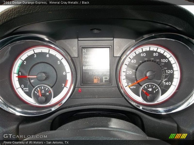 Mineral Gray Metallic / Black 2011 Dodge Durango Express