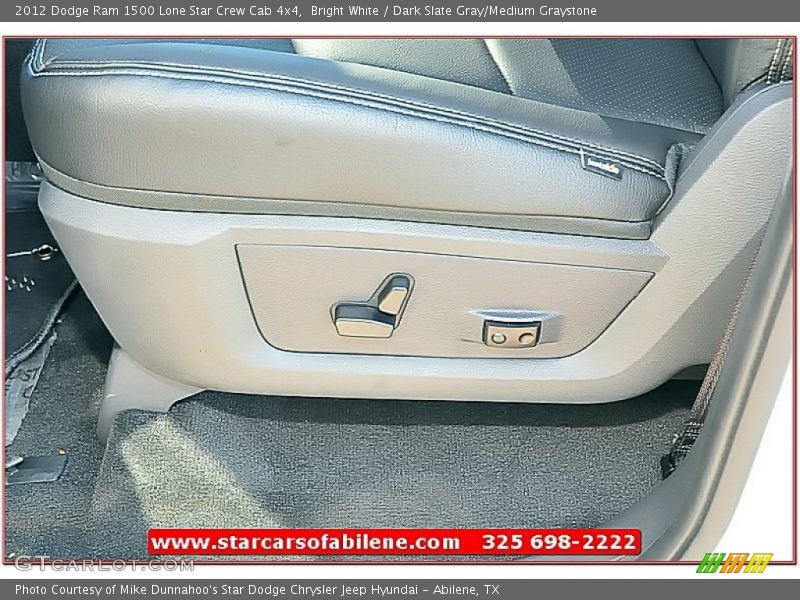 Bright White / Dark Slate Gray/Medium Graystone 2012 Dodge Ram 1500 Lone Star Crew Cab 4x4