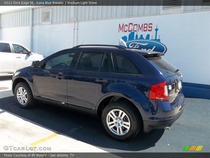 Kona Blue Metallic / Medium Light Stone 2011 Ford Edge SE