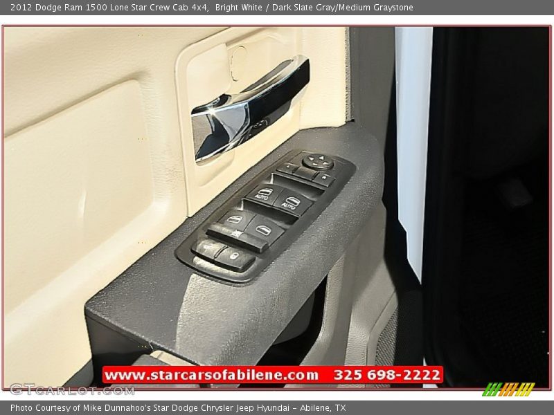 Bright White / Dark Slate Gray/Medium Graystone 2012 Dodge Ram 1500 Lone Star Crew Cab 4x4