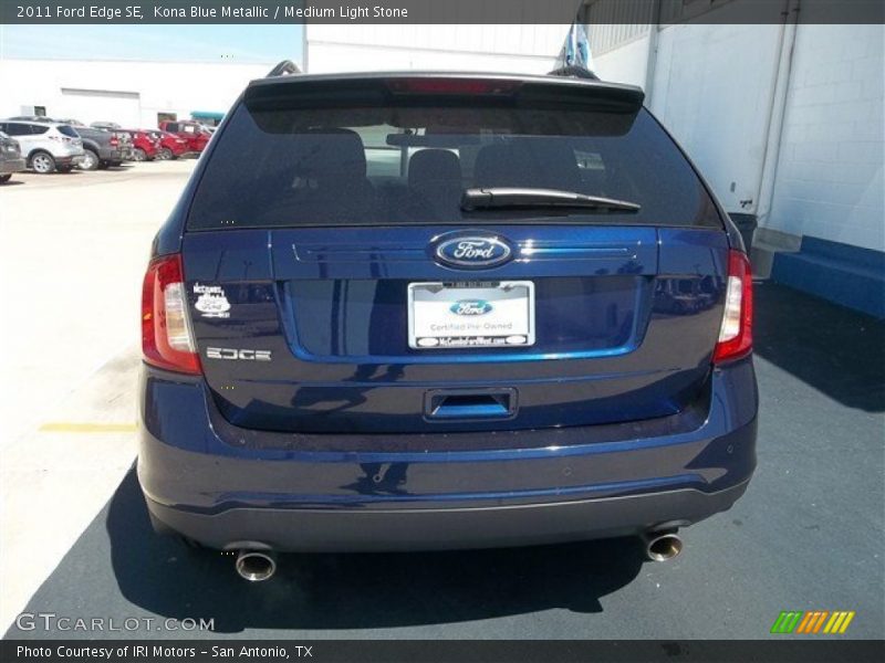 Kona Blue Metallic / Medium Light Stone 2011 Ford Edge SE