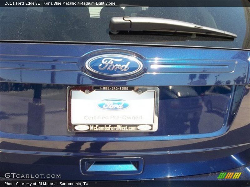 Kona Blue Metallic / Medium Light Stone 2011 Ford Edge SE