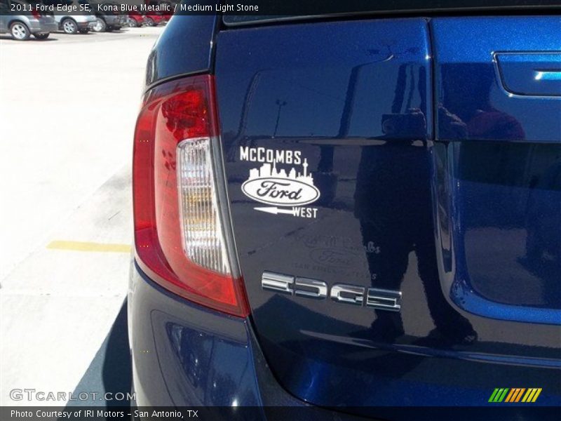 Kona Blue Metallic / Medium Light Stone 2011 Ford Edge SE