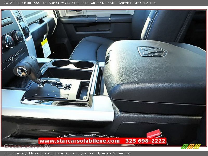 Bright White / Dark Slate Gray/Medium Graystone 2012 Dodge Ram 1500 Lone Star Crew Cab 4x4