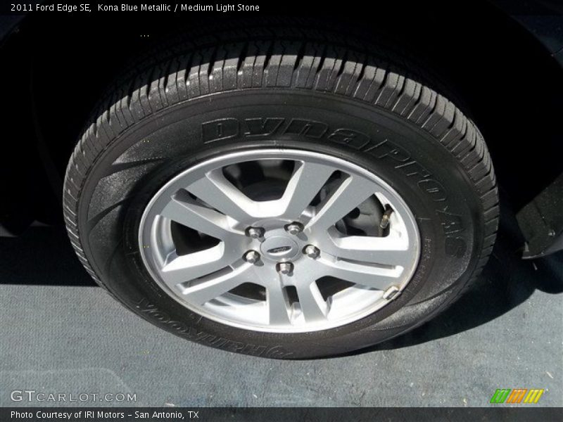 Kona Blue Metallic / Medium Light Stone 2011 Ford Edge SE