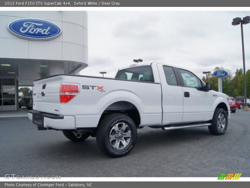 Oxford White / Steel Gray 2013 Ford F150 STX SuperCab 4x4