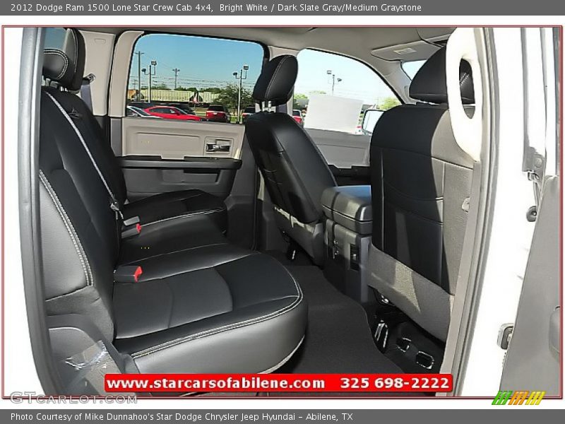 Bright White / Dark Slate Gray/Medium Graystone 2012 Dodge Ram 1500 Lone Star Crew Cab 4x4