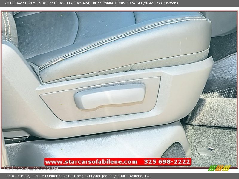 Bright White / Dark Slate Gray/Medium Graystone 2012 Dodge Ram 1500 Lone Star Crew Cab 4x4