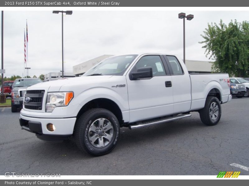 Oxford White / Steel Gray 2013 Ford F150 STX SuperCab 4x4