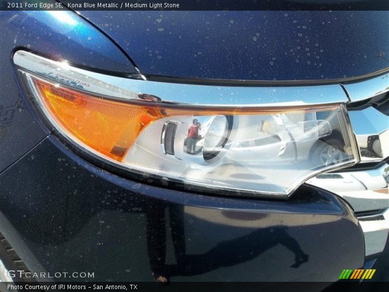 Kona Blue Metallic / Medium Light Stone 2011 Ford Edge SE