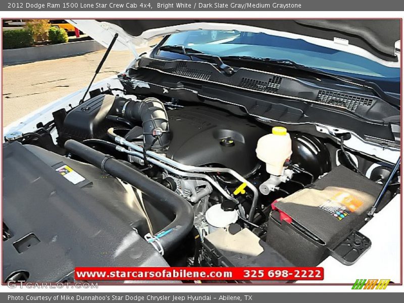 Bright White / Dark Slate Gray/Medium Graystone 2012 Dodge Ram 1500 Lone Star Crew Cab 4x4