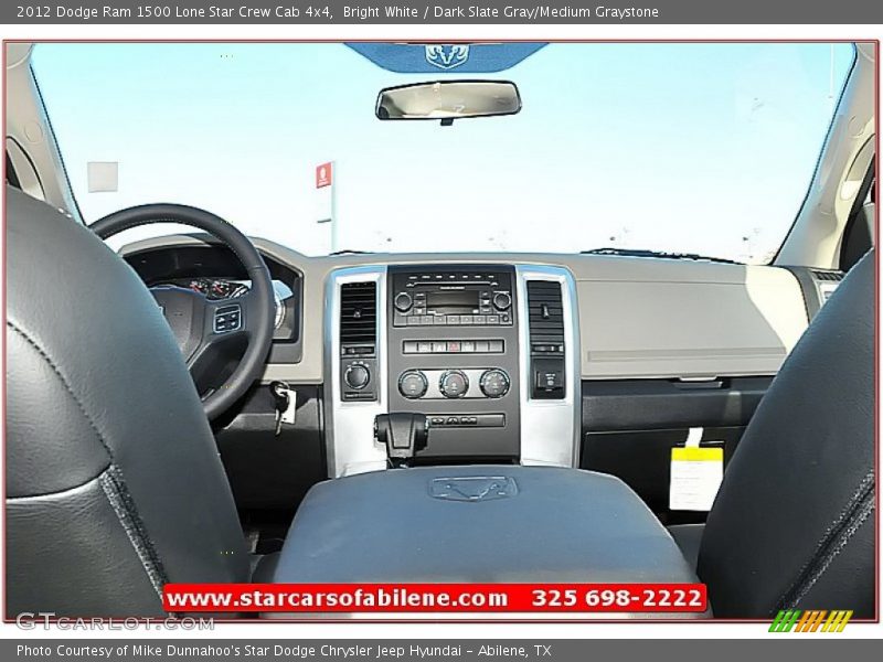 Bright White / Dark Slate Gray/Medium Graystone 2012 Dodge Ram 1500 Lone Star Crew Cab 4x4