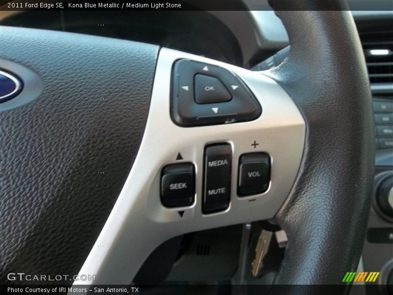 Kona Blue Metallic / Medium Light Stone 2011 Ford Edge SE