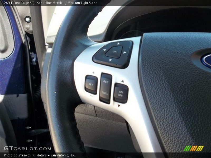 Kona Blue Metallic / Medium Light Stone 2011 Ford Edge SE