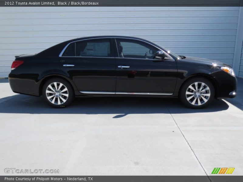 Black / Black/Bordeaux 2012 Toyota Avalon Limited