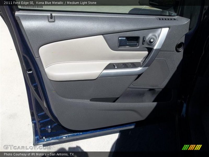 Kona Blue Metallic / Medium Light Stone 2011 Ford Edge SE