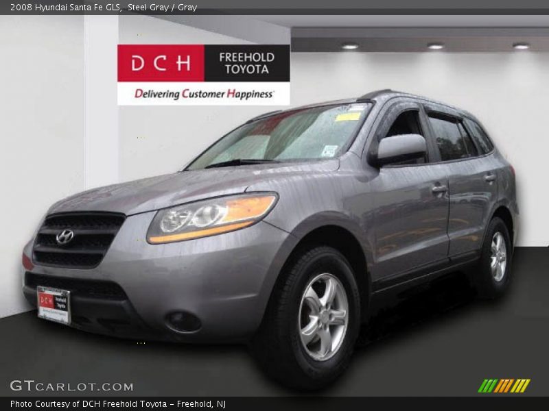 Steel Gray / Gray 2008 Hyundai Santa Fe GLS