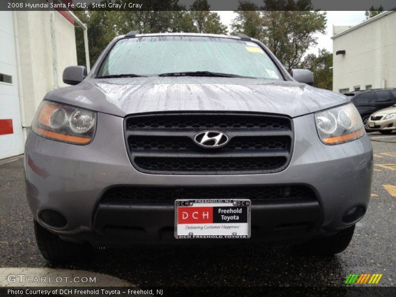 Steel Gray / Gray 2008 Hyundai Santa Fe GLS