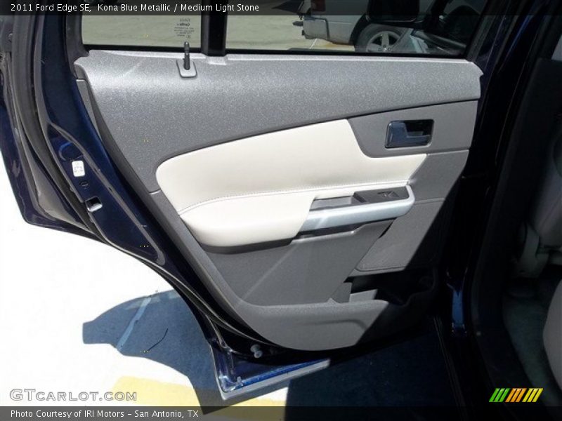 Kona Blue Metallic / Medium Light Stone 2011 Ford Edge SE