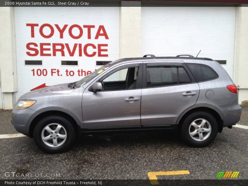 Steel Gray / Gray 2008 Hyundai Santa Fe GLS